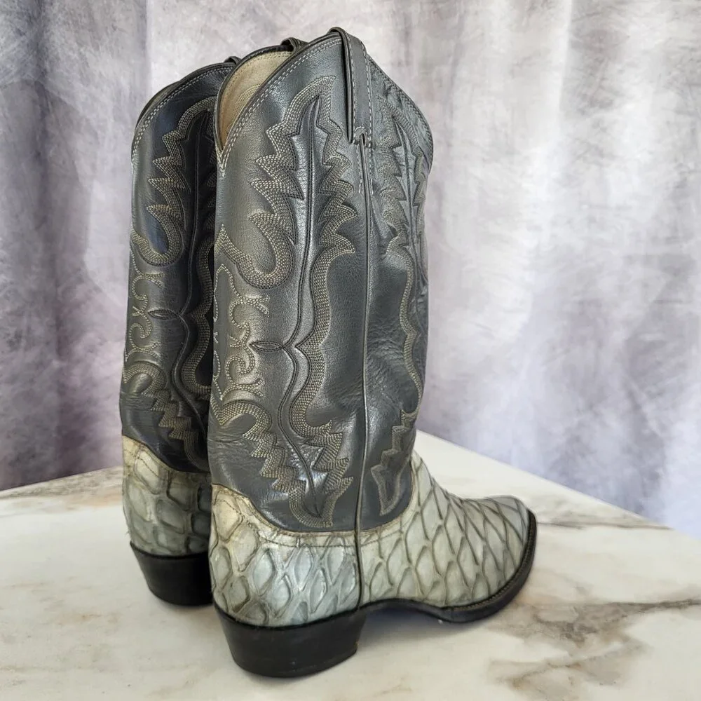 Justin Pre Ban Ant Eater Western Cowboy Boots Men's Size 8.5 D - Picture 9 of 16